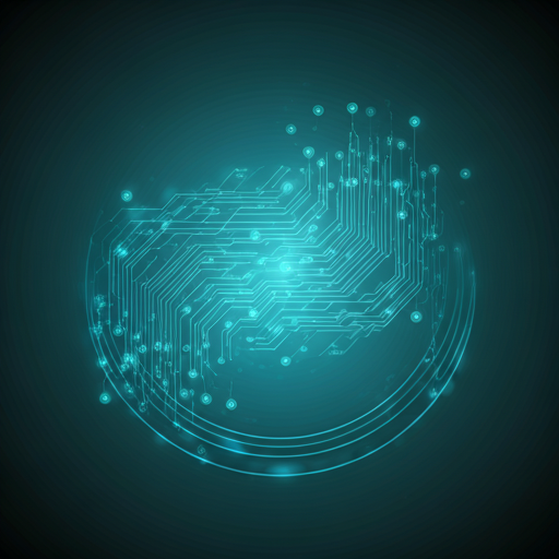 Abstraktná vizualizácia technológie